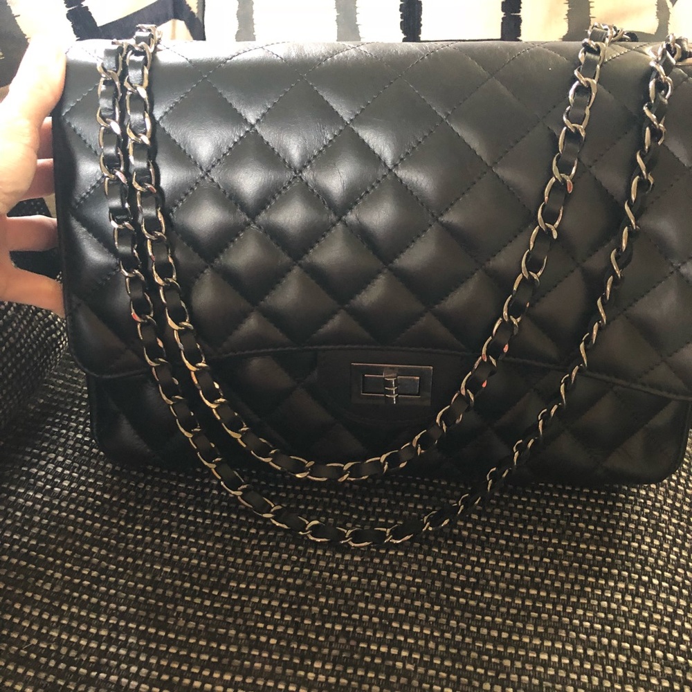 Inspired Jumbo Bag black silver